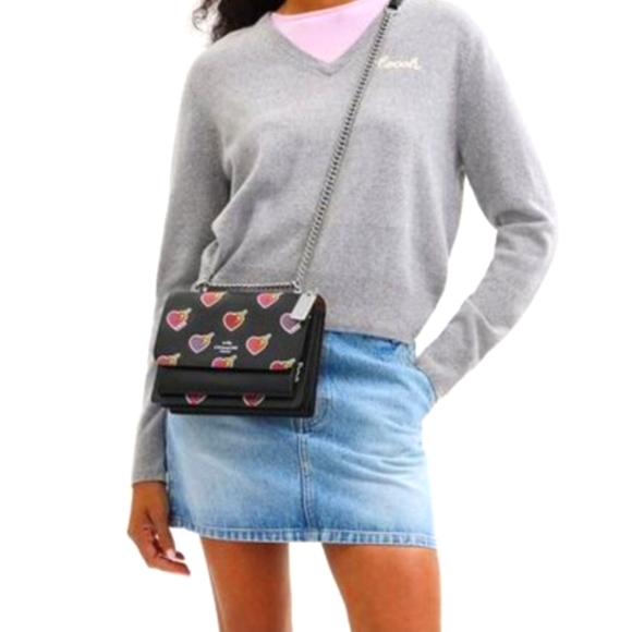 New! Klare Crossbody Bag Heart Bolt Print CW436